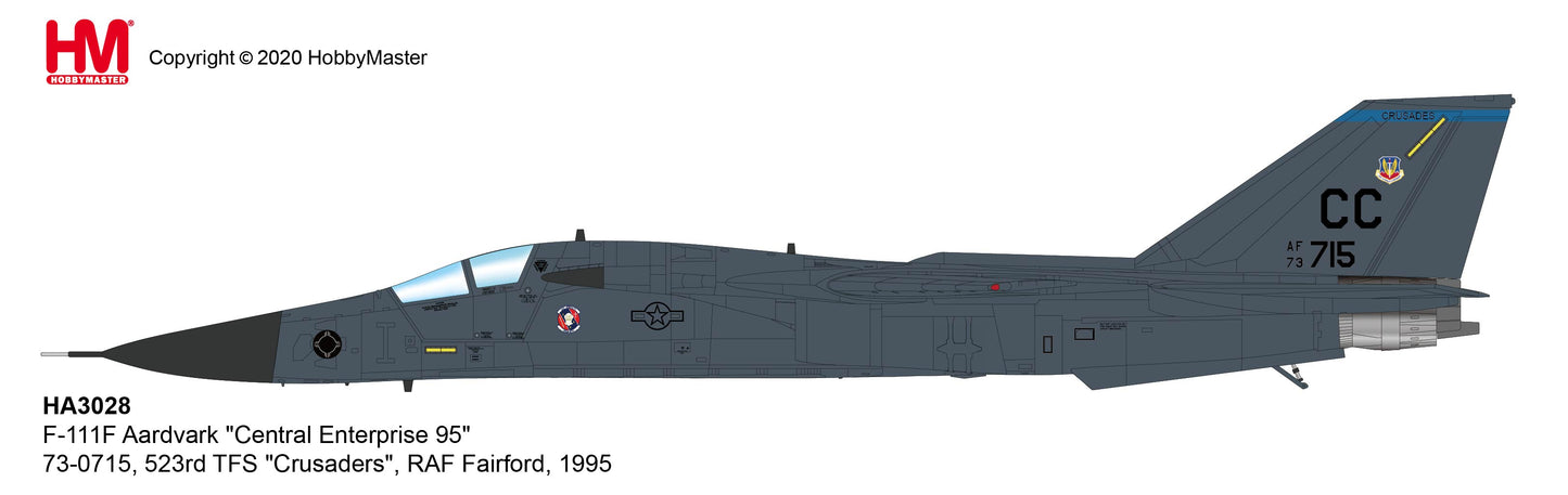 1/72 F-111F Aardvark "Central Enterprise 95" 73-0715 523rd TFS "Crusaders" RAF Fairford 1995