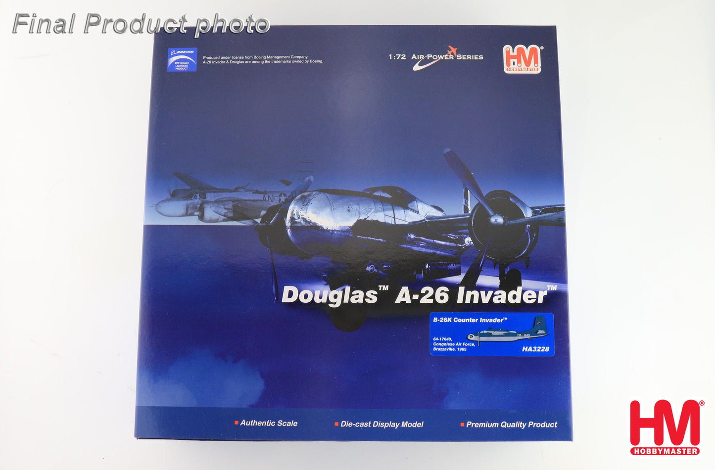 1/72Â B-26K Counter Invader 64-17649 Congolese Air Force Brazzaville 1965 (with 4 x LAU Rocket Launchers)