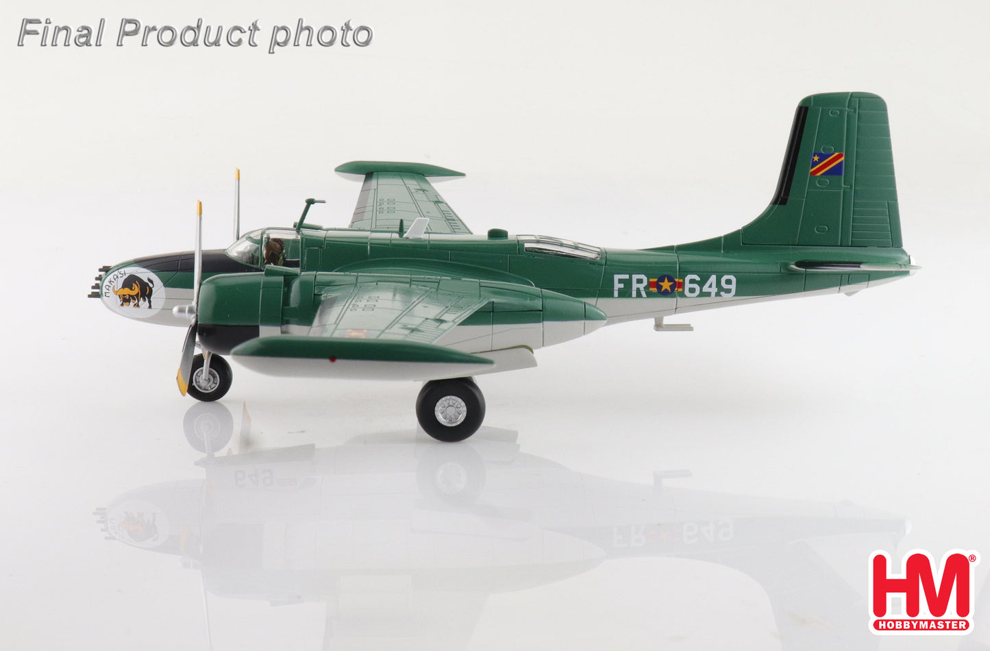 1/72Â B-26K Counter Invader 64-17649 Congolese Air Force Brazzaville 1965 (with 4 x LAU Rocket Launchers)