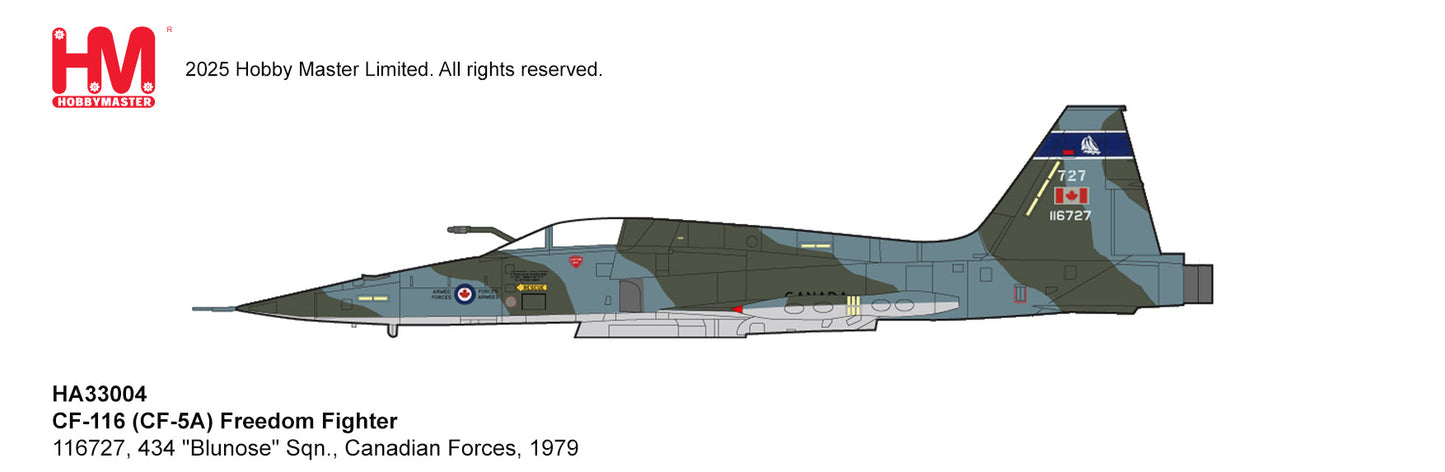1/72 CF-116 (CF-5A) Freedom Fighter 116727 434 "Blunose" Sqn. Canadian Forces 1979