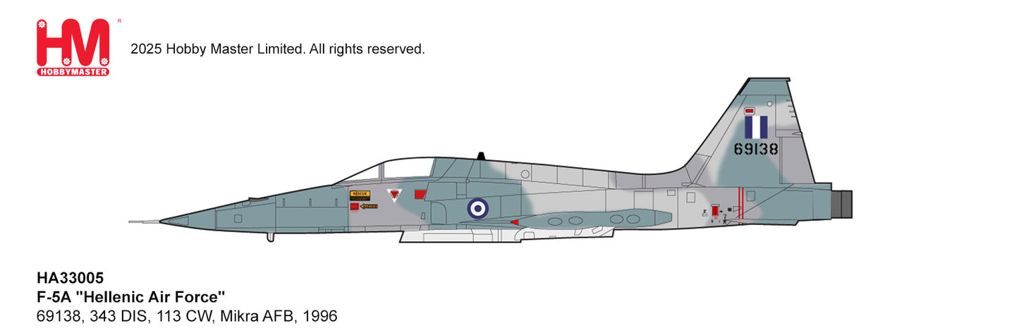 1/72 F-5A "Hellenic Air Force" 69138 343 DIS 113 CW Mikra AFB 1996