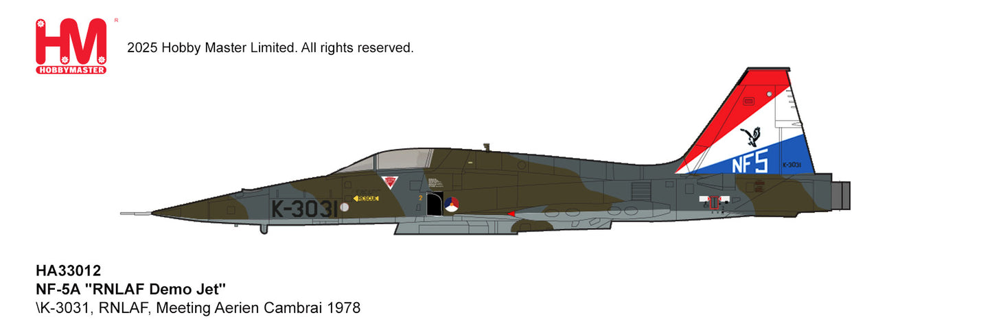 1/72 NF-5A "RNLAF Demo Jet" K-3031 RNLAF Meeting Aerien Cambrai 1978