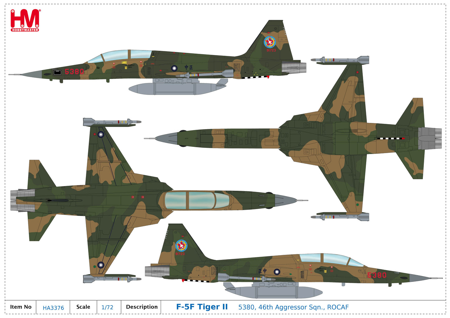 1/72 F-5F Tiger II 5380 46th Aggressor Sqn. ROCAF