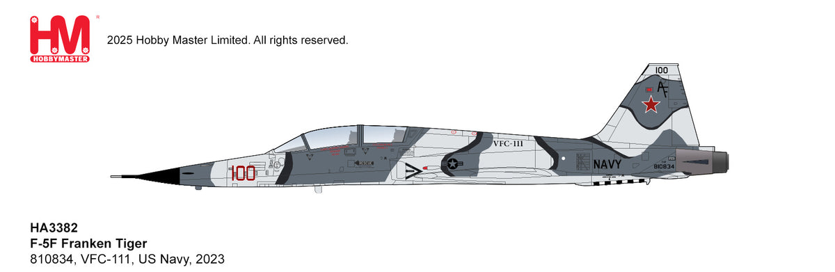 1/72 F-5F Franken Tiger 810834 VFC-111 US Navy 2023
