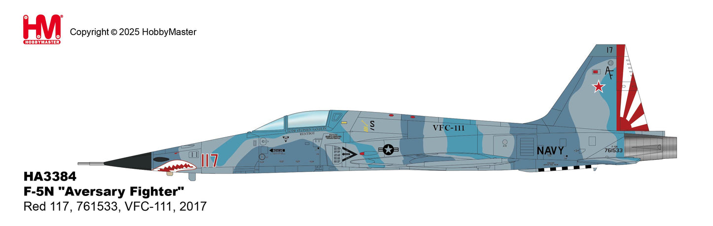 1/72 F-5N "Adversary Fighter" Red 117 761533 VFC-111 2017