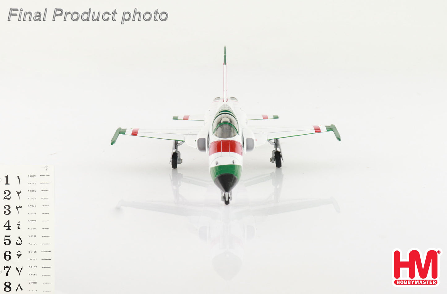 1/72 F-5E "IIAF Golden Crown" IIAF 1970s (with Decals for No1. to No.8 Planes)