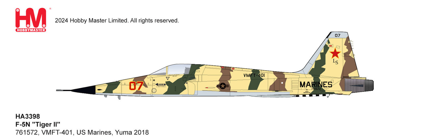 1/72 F-5N Tiger II 761572 VMFT-401 US Marines Yuma 2018