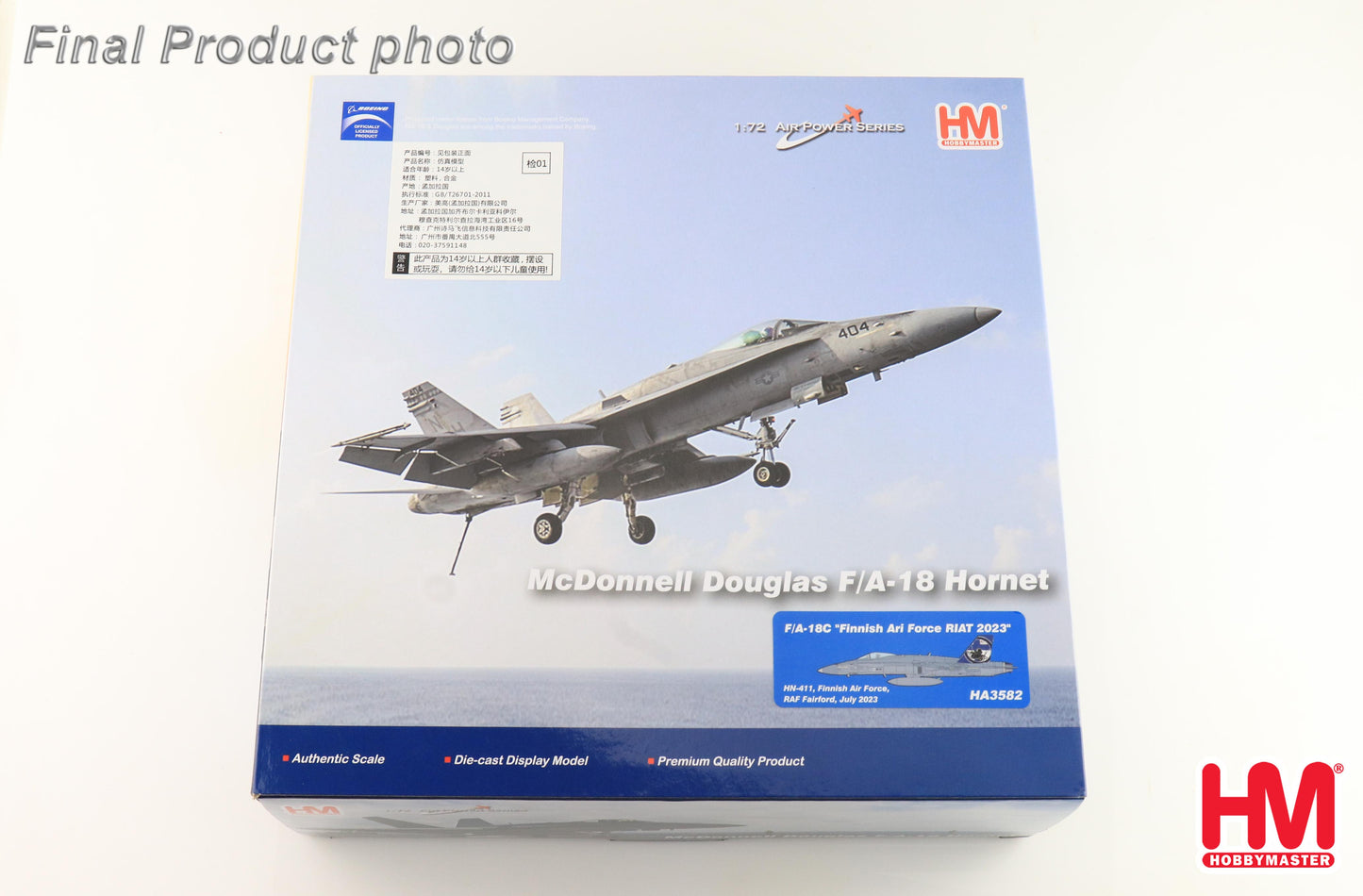 1/72 F/A-18C "Finnish Arir Force RIAT 2023" HN-411 Finnish Air Force RAF Fairford July 2023