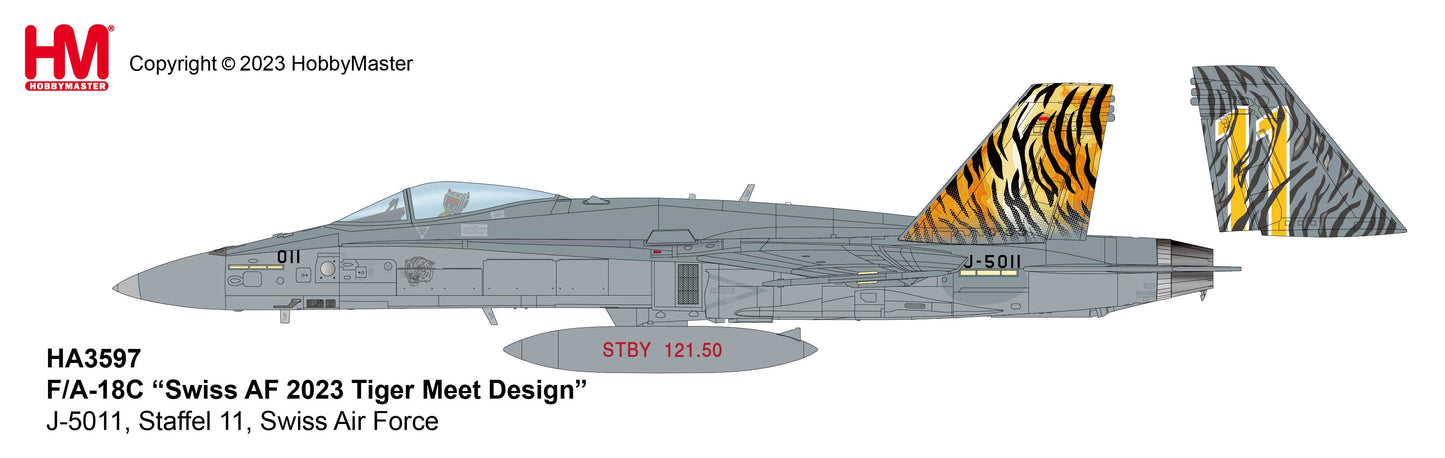 1/72Â F/A-18C "Swiss AF 2003 Tiger Meet" J-5011 Staffel 11 Swiss Air Force