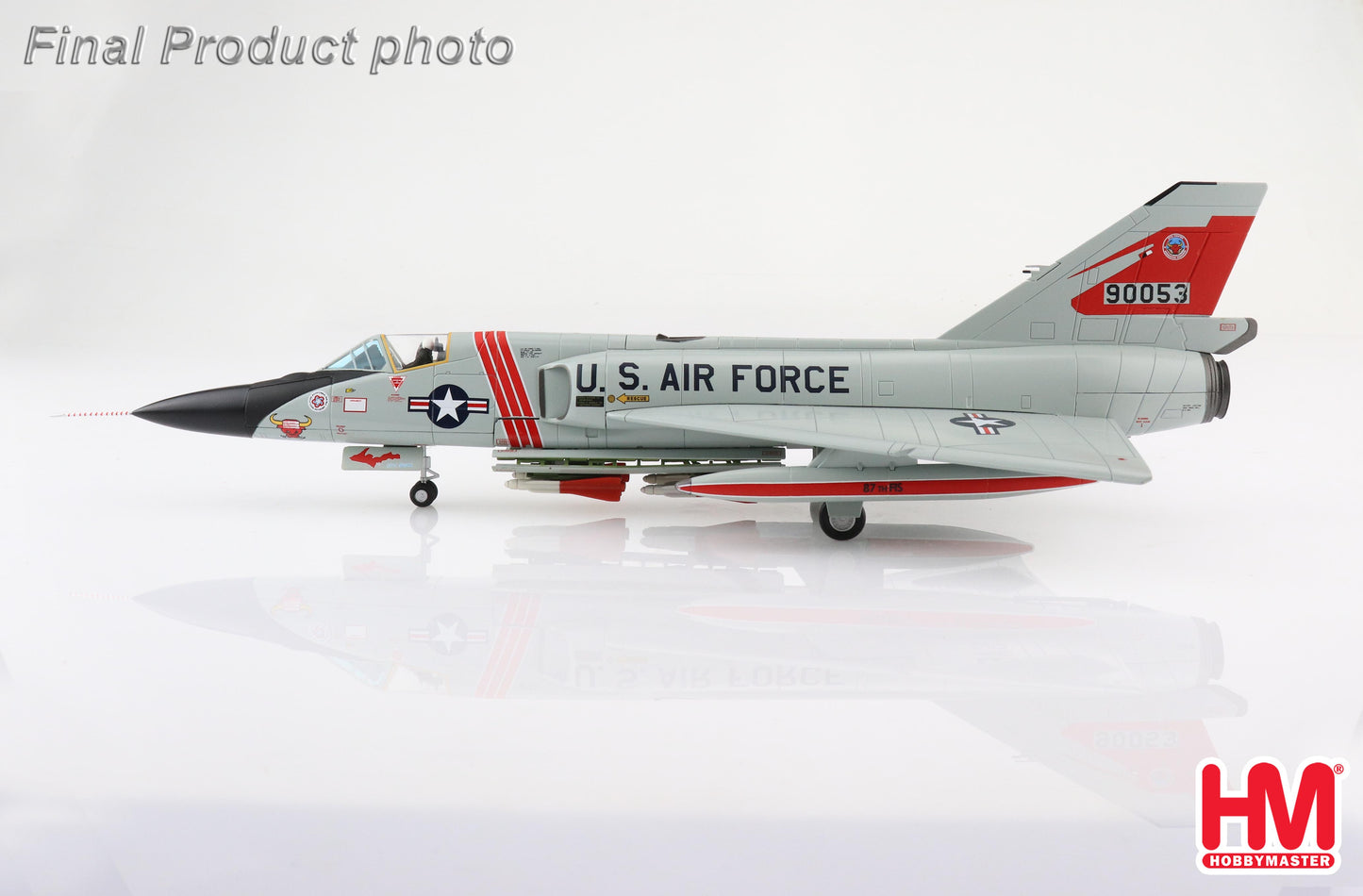 1/72 F-106A Delta Dart 90053 87th FIS "Red Bulls" KI. Sawyer AFB 1970s