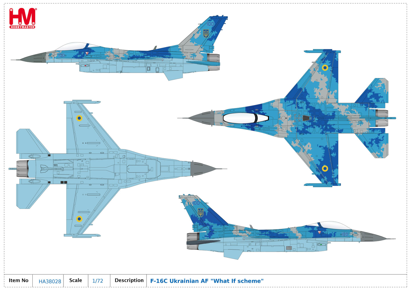 1/72 F-16C Ukrainian AF "What If Scheme"