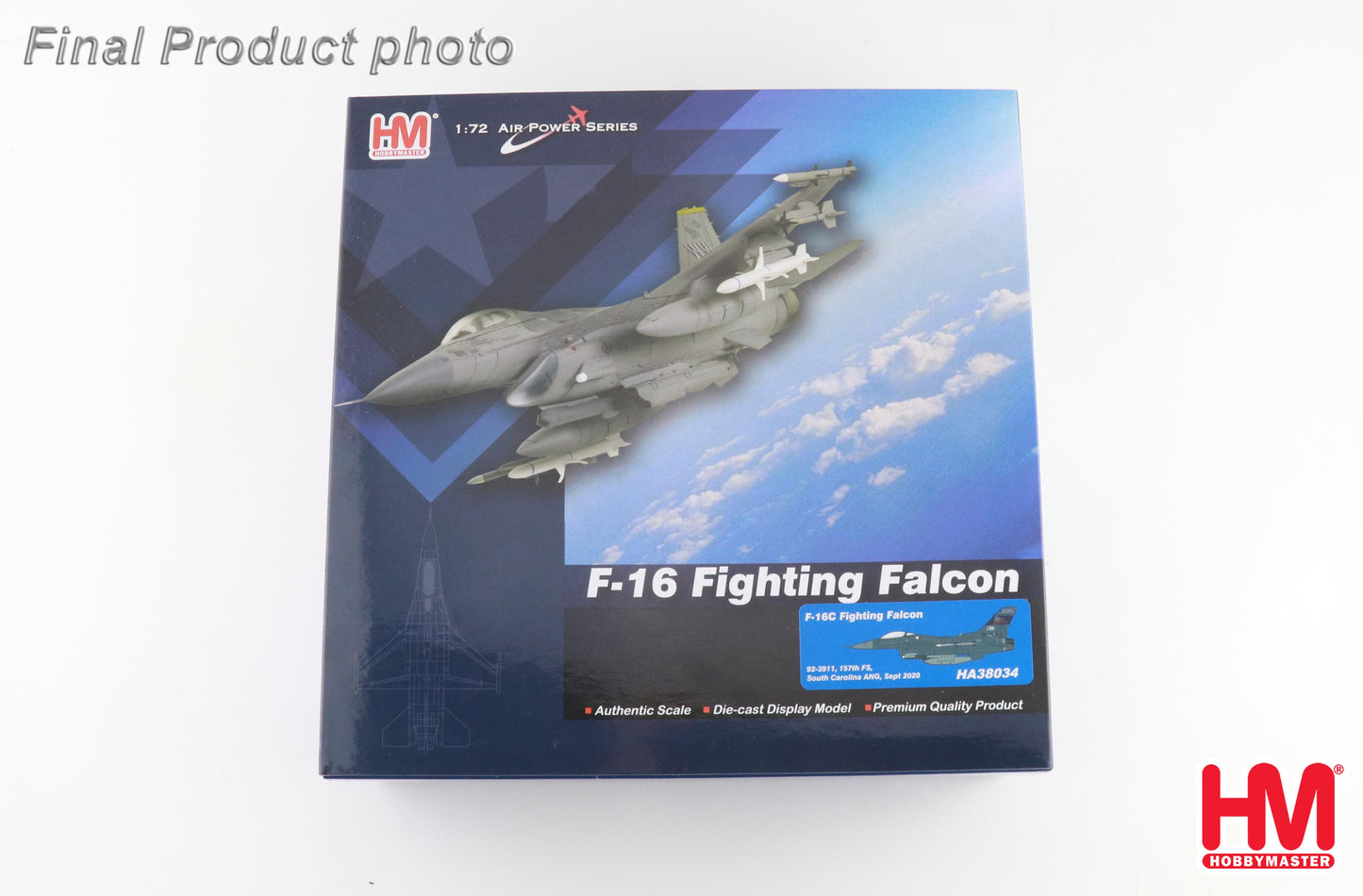 1/72 F-16C Fighting Falcon 92-3911 157th FS South Carolina ANG Sept 2020