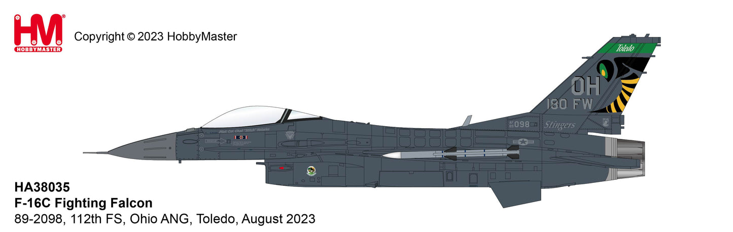 1/72 F-16C Fighting Falcon 89-2098 112th FS Ohio ANG Toledo August 2023