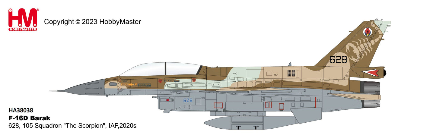 1/72 F-16D Barak 628 105 Squadron "The Scorpion" IAF (with 4 x GBU-31)