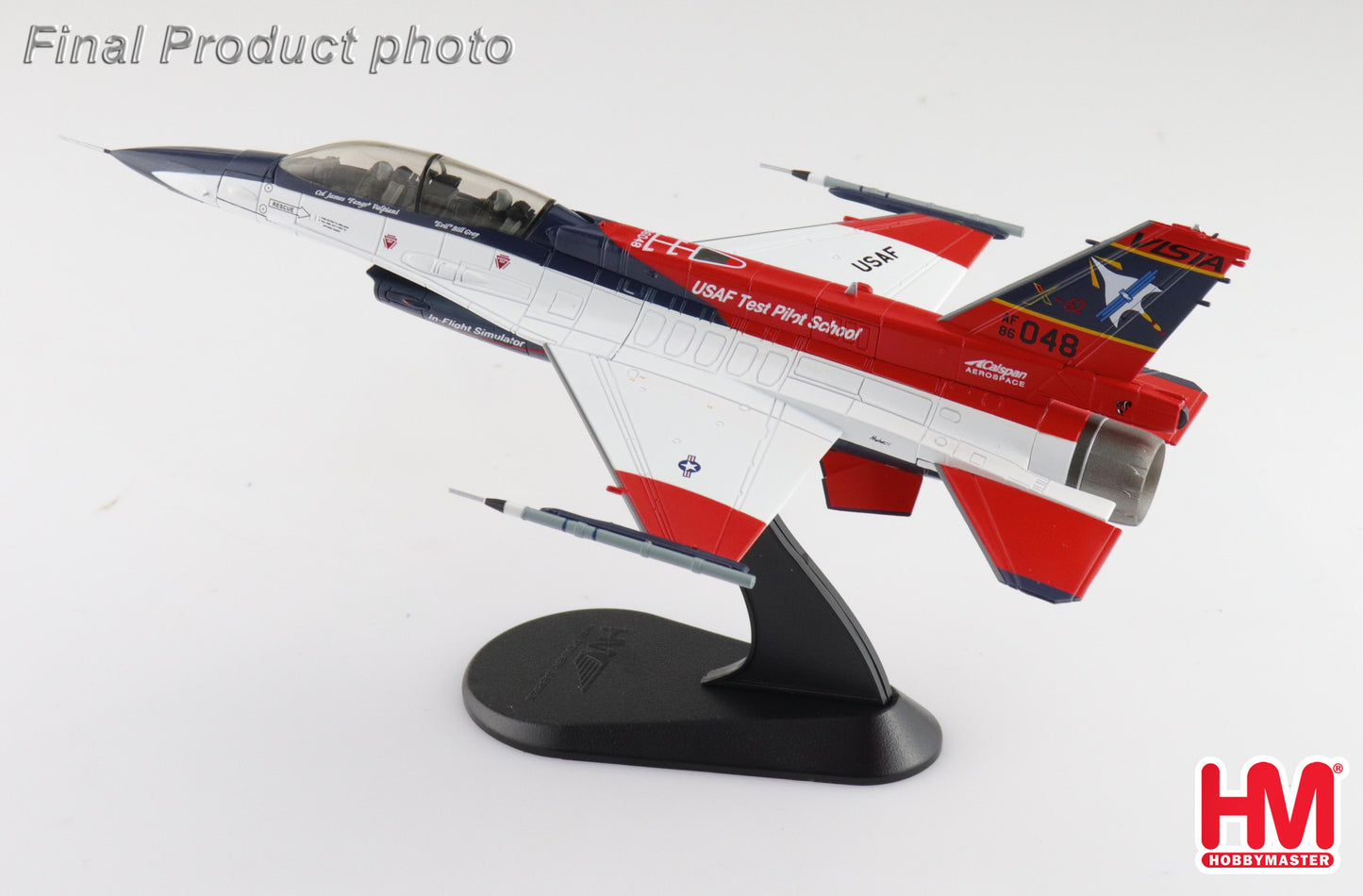 1/72 X-62A VISTA 86-0048 USAF Test Pilot School Edwards AFB May 2 2024 (with 2 x ACMI Pod (Wing Tip) + 1 Center Fuel Tank)