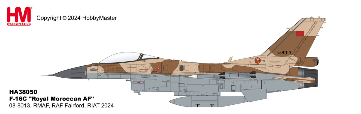 1/72 F-16C "Royal Moroccan AF" 08-8013 RMAF RAF Fairford RIAT 2024