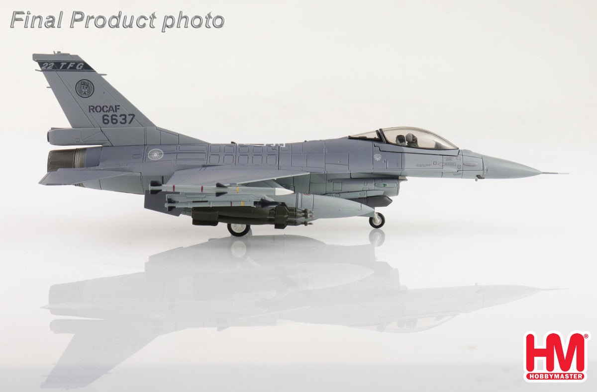 1/72 F-16V Fighting Falcon 6637 22 TFG ROCAF (with 6 x GBU-12)