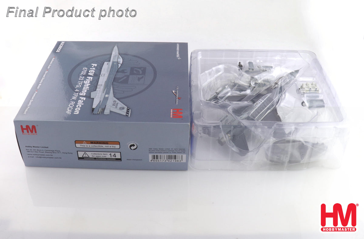 1/72 F-16V Fighting Falcon 6702 23 TFG ROCAF (with 2 x Harpoon Missile)