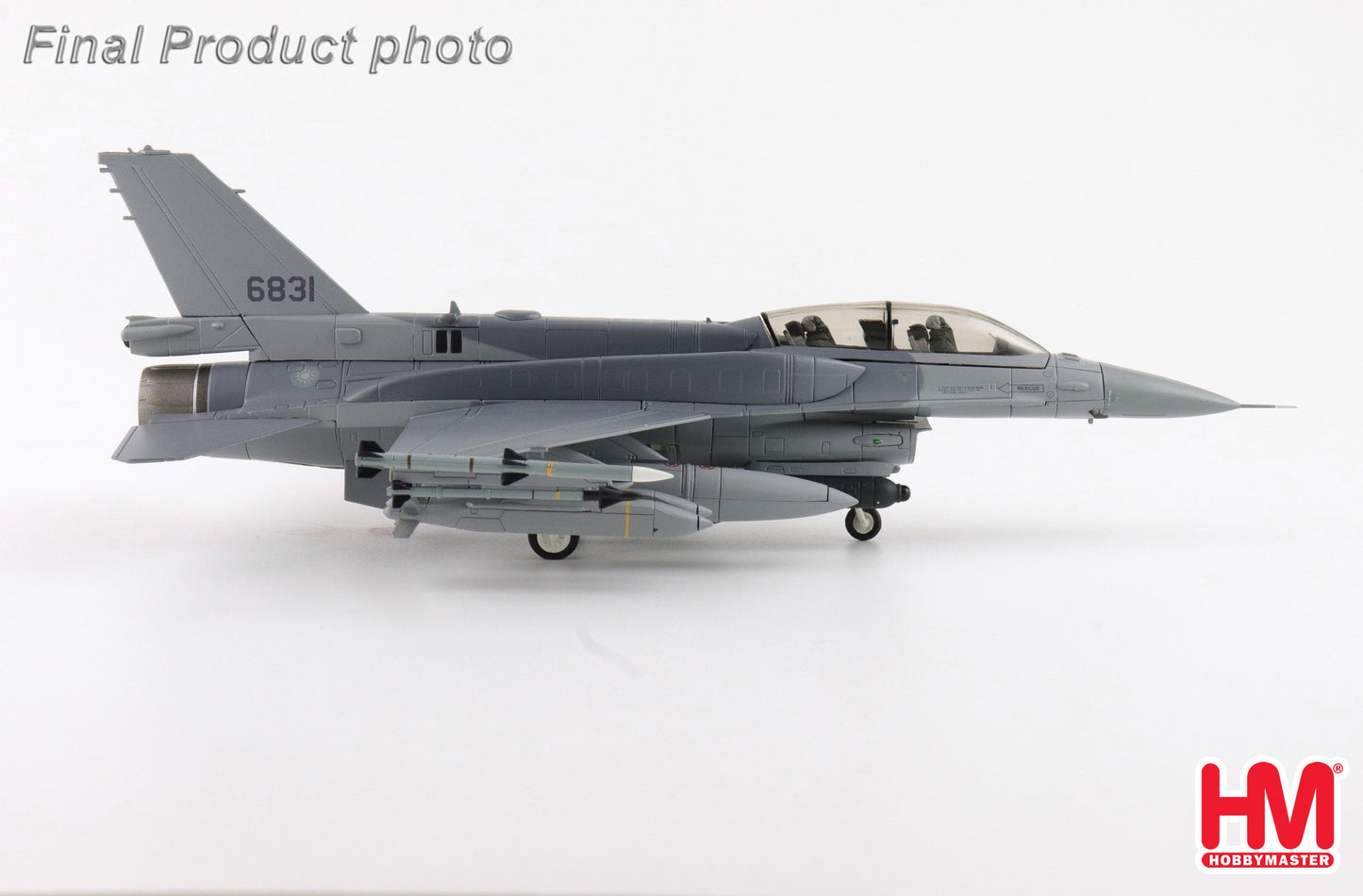 1/72 F-16D Block 70 6831 ROCAF 2025 (with IRST Pod GBU-39 AGM-154 AGM-88)