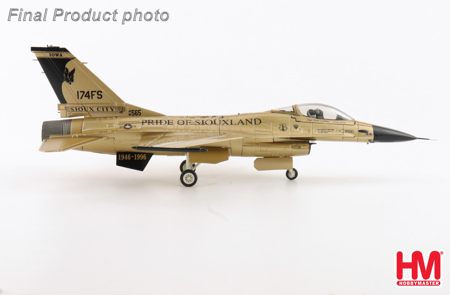 1/72 F-16A "Golden Bat Viper" 85-1565 185 ARW Iowa ANG 2022