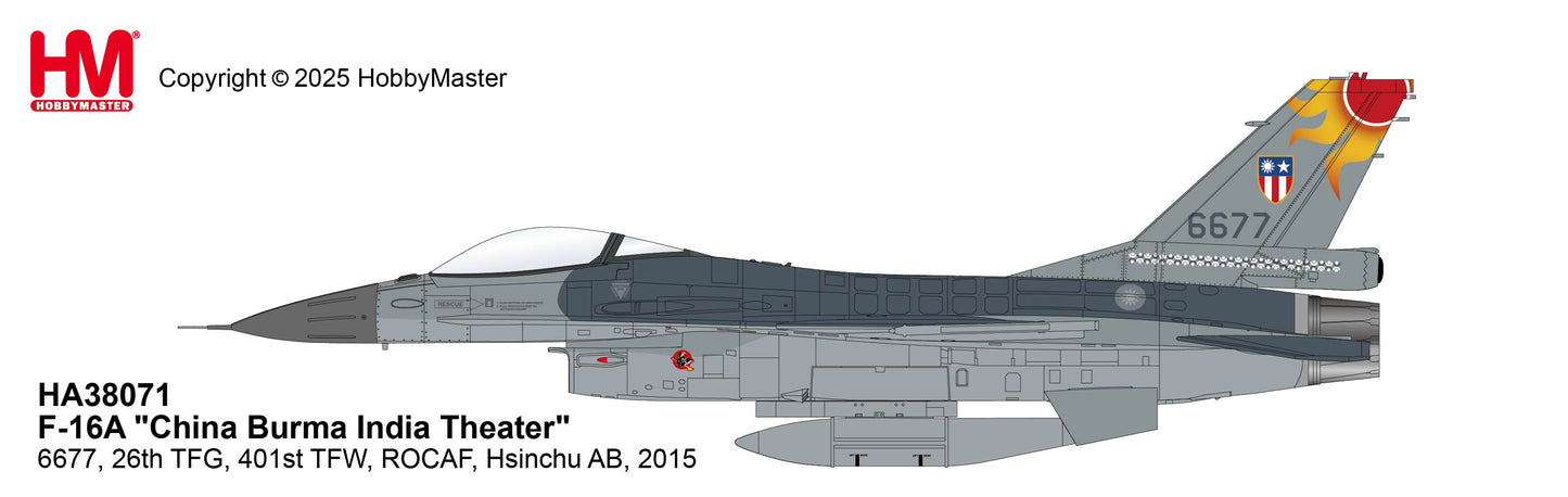 1/72 F-16A "China Burma India Theater" 6677 26th TFG 401st TFW ROCAF Hsinchu AB 2015