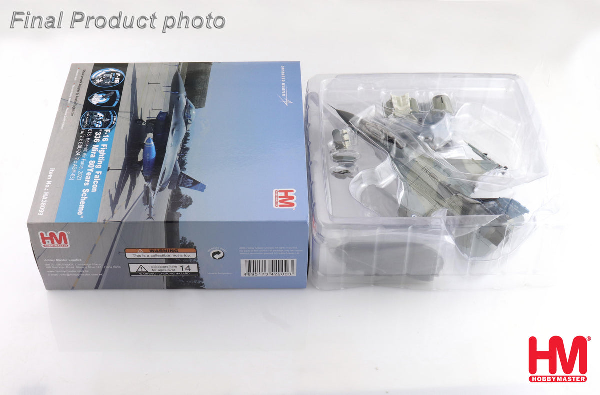 1/72 F-16 "336 Mira 80 Years Scheme" 018 Hellenic Air Force 2023 (with 2 x GBU-24; 2 x AGM-65)