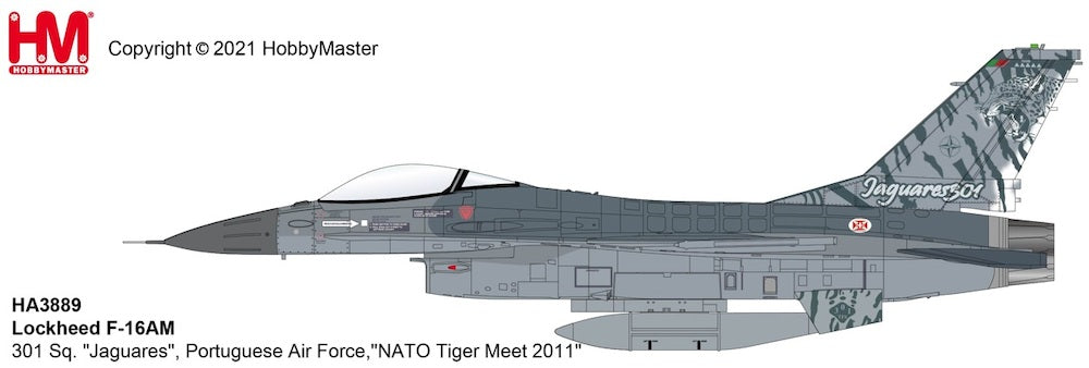 1/72 F-16AM Fighting Falcon 301 Sq. "Jaguares" Portuguese Air Force "NATO Tiger Meet 2011"