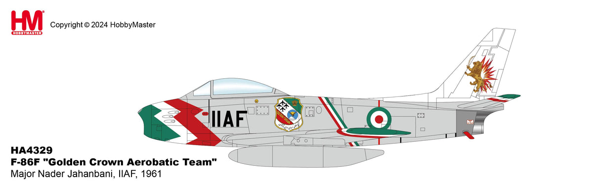 1/72 F-86F "Golden Crown Aerobatic Team" Major Nader Jahanbani IIAF 1961