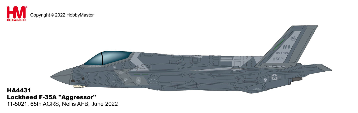 1/72 F-35A "Aggressor" 11-5021 65th AGRS Nellis AFB June 2022