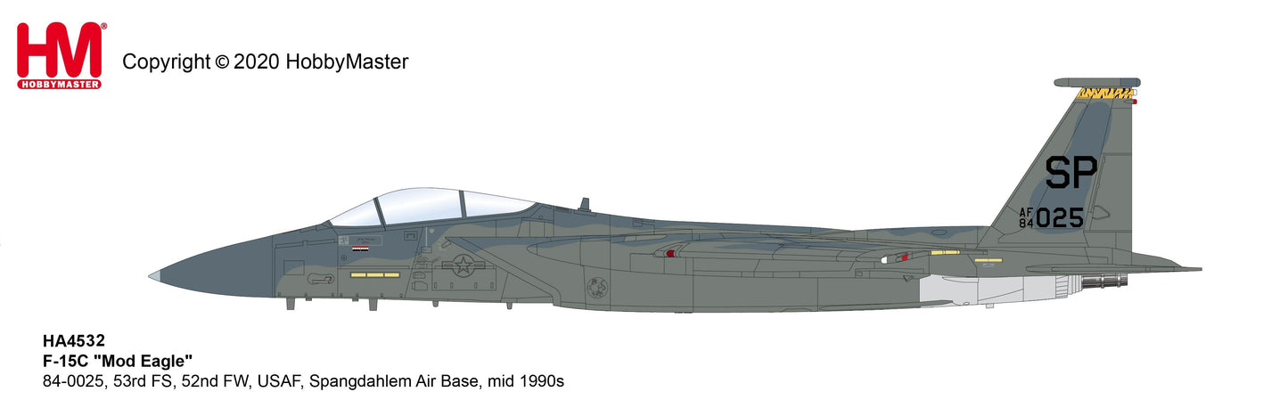 1/72 F-15C "Mod Eagle" 84-0025 53rd FS 52nd FW USAF Spangdahlem Air Base Mid 1990s