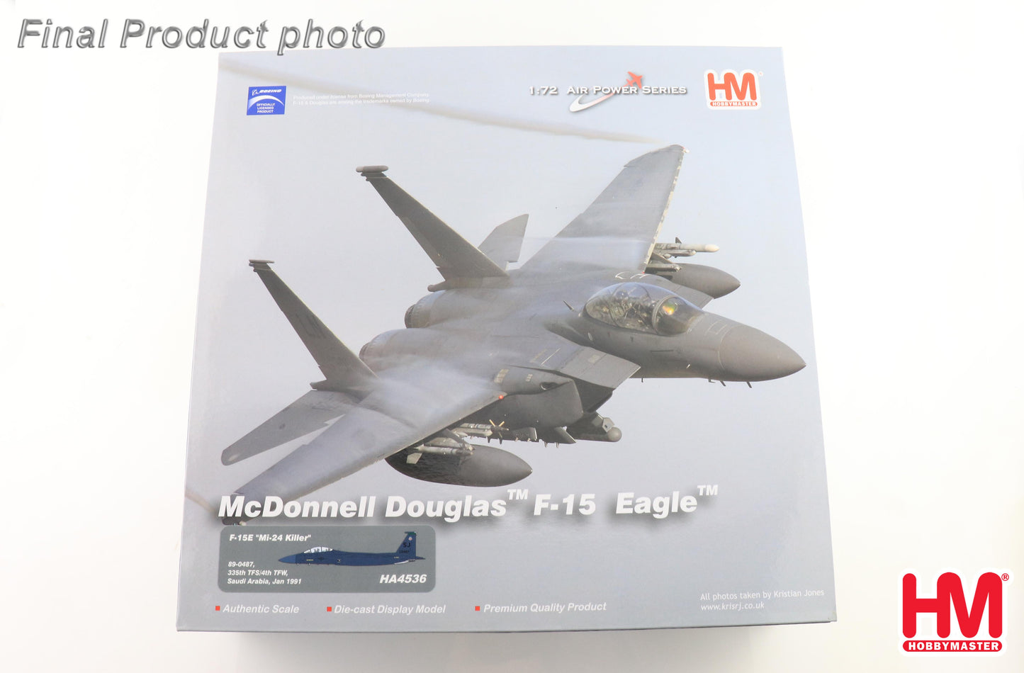 1/72 F-15E "Mi-24 Killer" 89-0487 335th TFS/4th TFW Saudi Arabia Jan 1991 (with 4 x GBU-10)