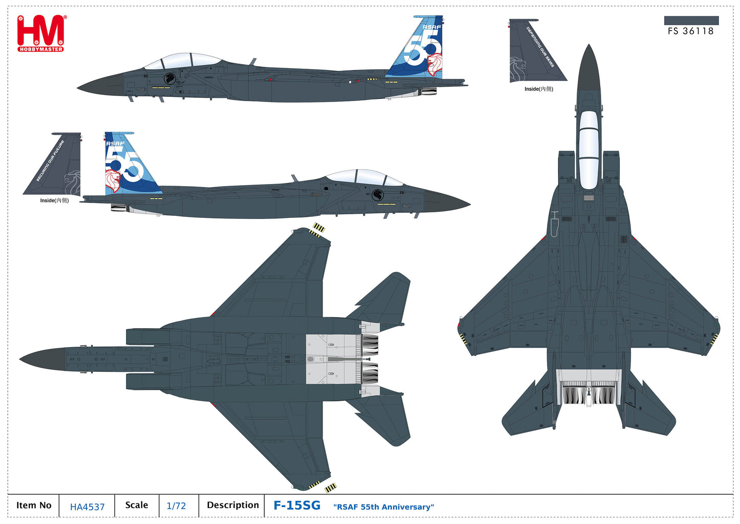 1/72 F-15SG "RSAF 55th Anniversary"