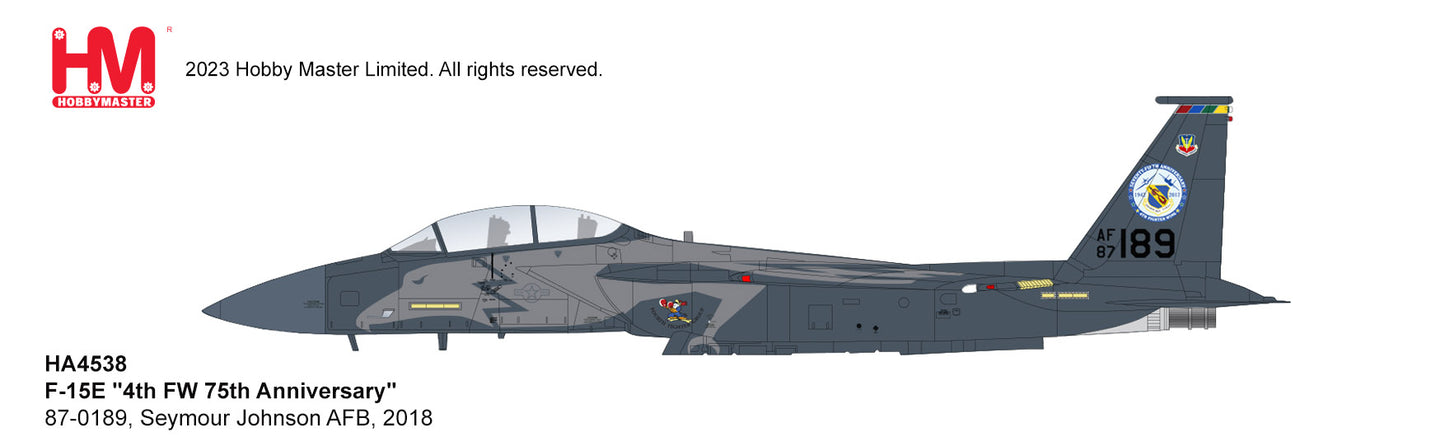 1/72 F-15E "4th FW 75th Anniversary" 87-0189 Seymour Johnson AFB 2018