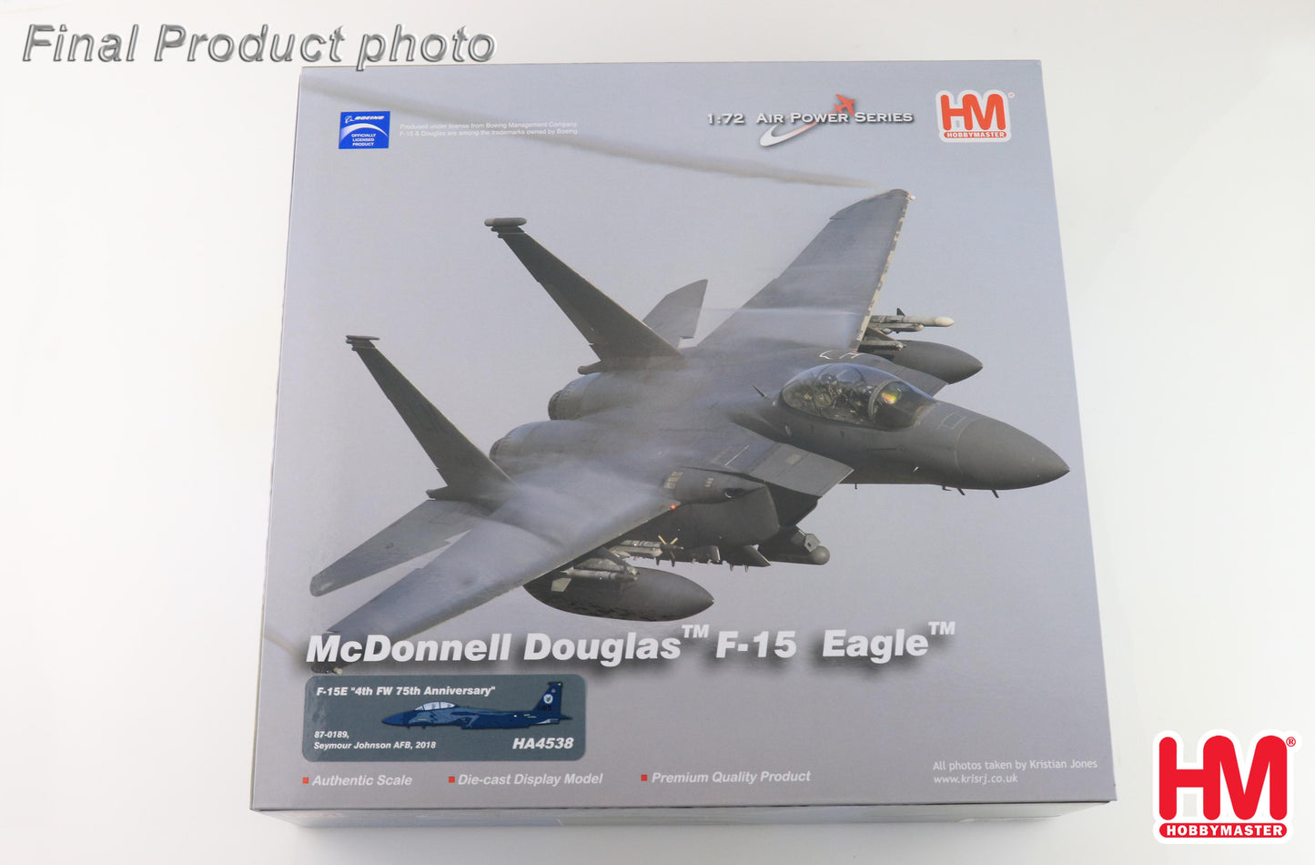 1/72 F-15E "4th FW 75th Anniversary" 87-0189 Seymour Johnson AFB 2018