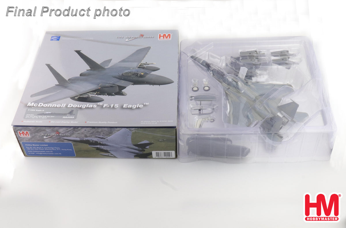 1/72 F-15EX Eagle II AF20-003 96th Test Wing Eglin AFB Dec 2023 (w/16 x AIM-120 2 x AIM-9)