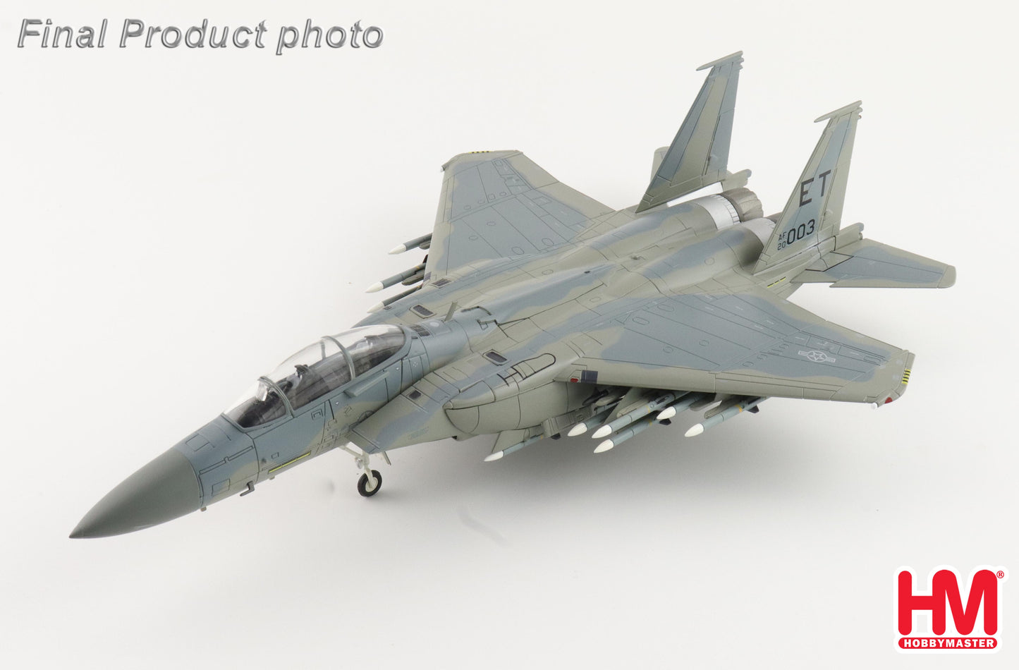 1/72 F-15EX Eagle II AF20-003 96th Test Wing Eglin AFB Dec 2023 (w/16 x AIM-120 2 x AIM-9)