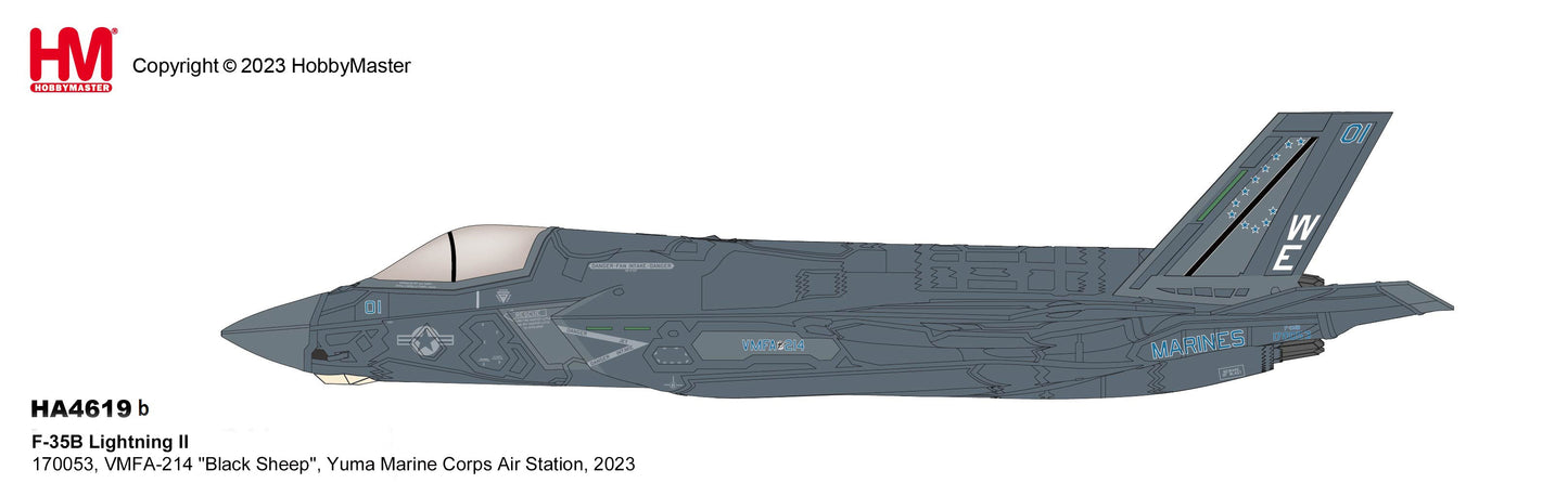 1/72 F-35B Lightning II 170053 VMFA-214 "Black Sheep" Yuma Marine Corps Air Station 2023 (Beast Mode)