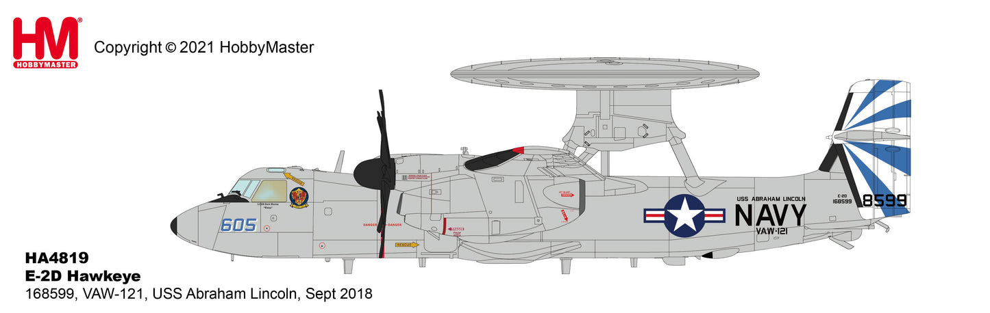 1/72 E-2D Hawkeye 168599 VAW-121 USS Abraham Lincoln Sept 2018