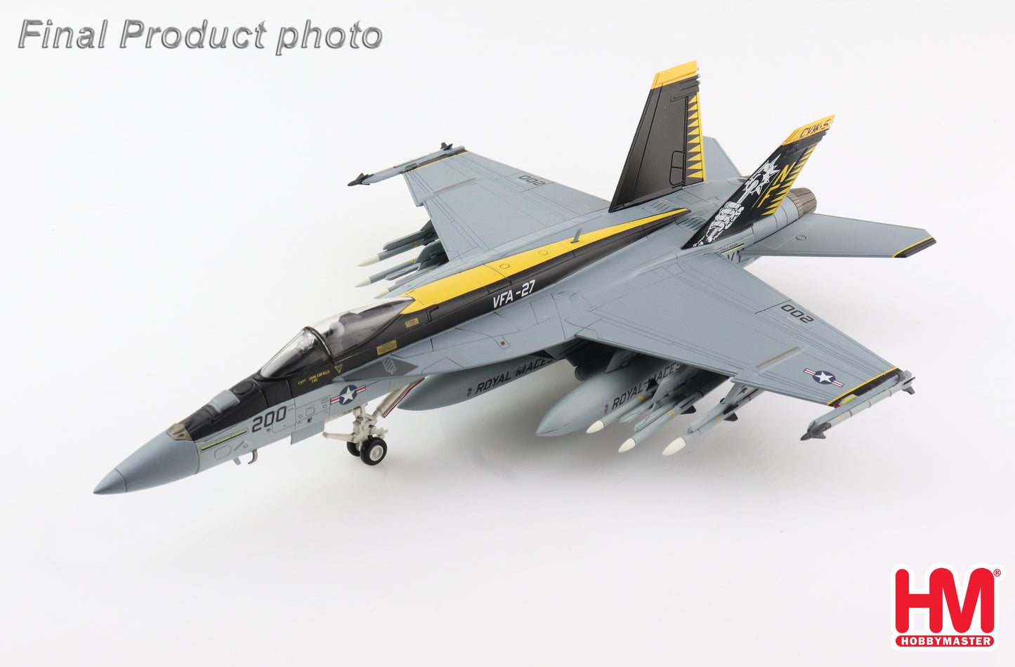 1/72 F/A-18E Super Hornet US Navy 168363 VFA-27 "Royal Maces" CVW-5 CAG USS Ronald Reagan Atusgi Air Base 2015