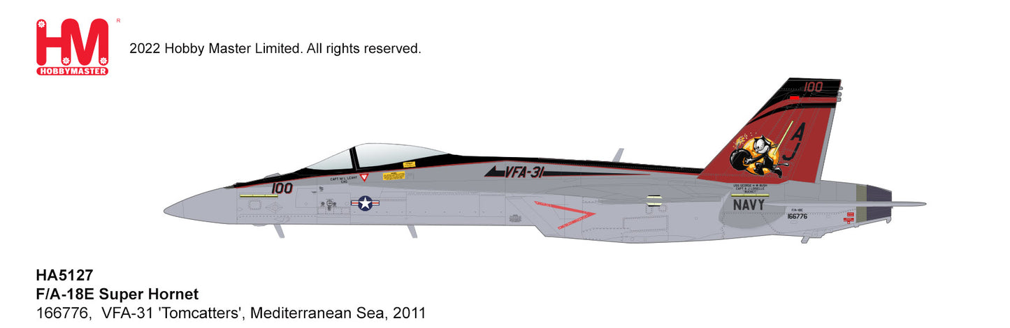 1/72 F/A-18E Super Hornet 166776 VFA-31 'Tomcatters' Mediterranean Sea 2011