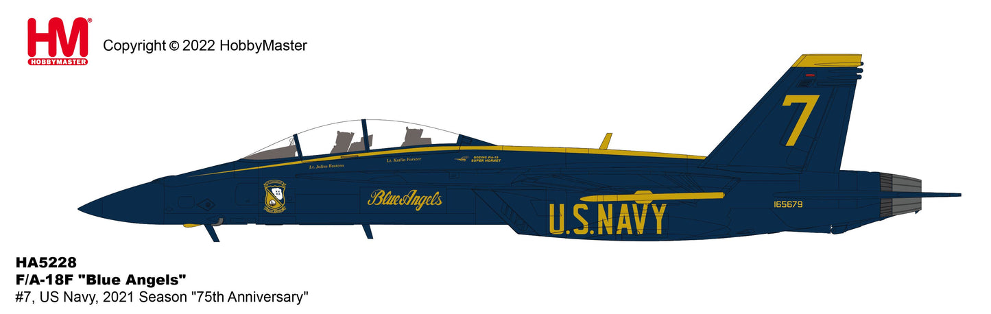 1/72 F/A-18F "Blue Angels" #7 US Navy 2021 Season "75th Anniversary"