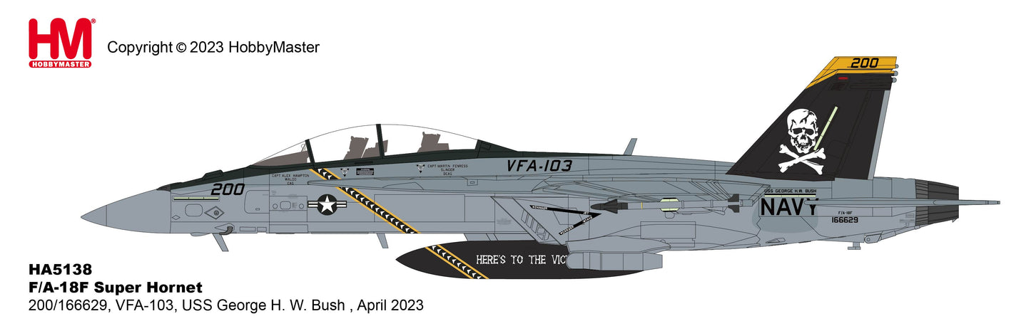 1/72 F/A-18F Super Hornet 200/166629 VFA-103 USS George H. W. Bush April 2023