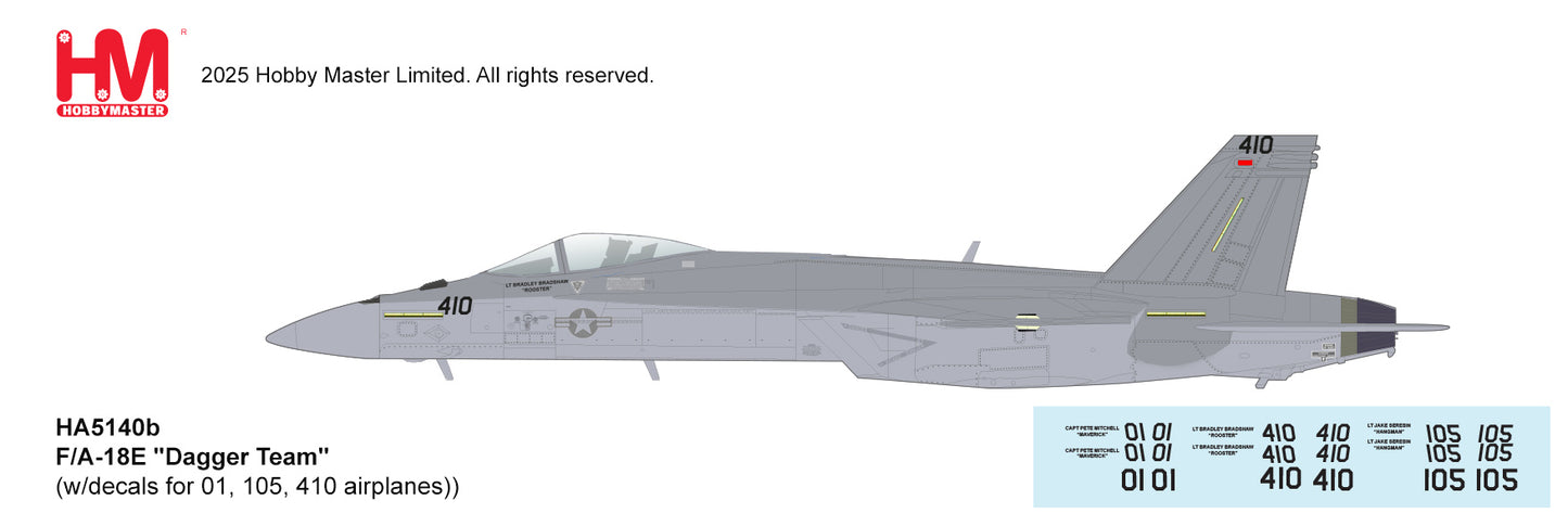 1/72 F/A-18E "Dagger Team" (with Decals for 01 105 410 Airplanes)