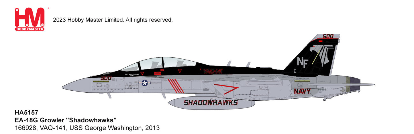 1/72 EA-18G Growler "Shadowhawks" 166928 VAQ-141 USS George Washington 2013