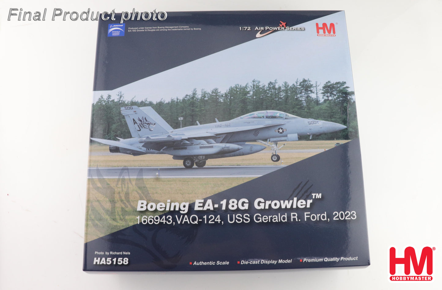 1/72 EA-18G Growler 166943 VAQ-124 USS Gerald R. Ford 2023 (with 2 x Next Generation Jammer (NGJ))