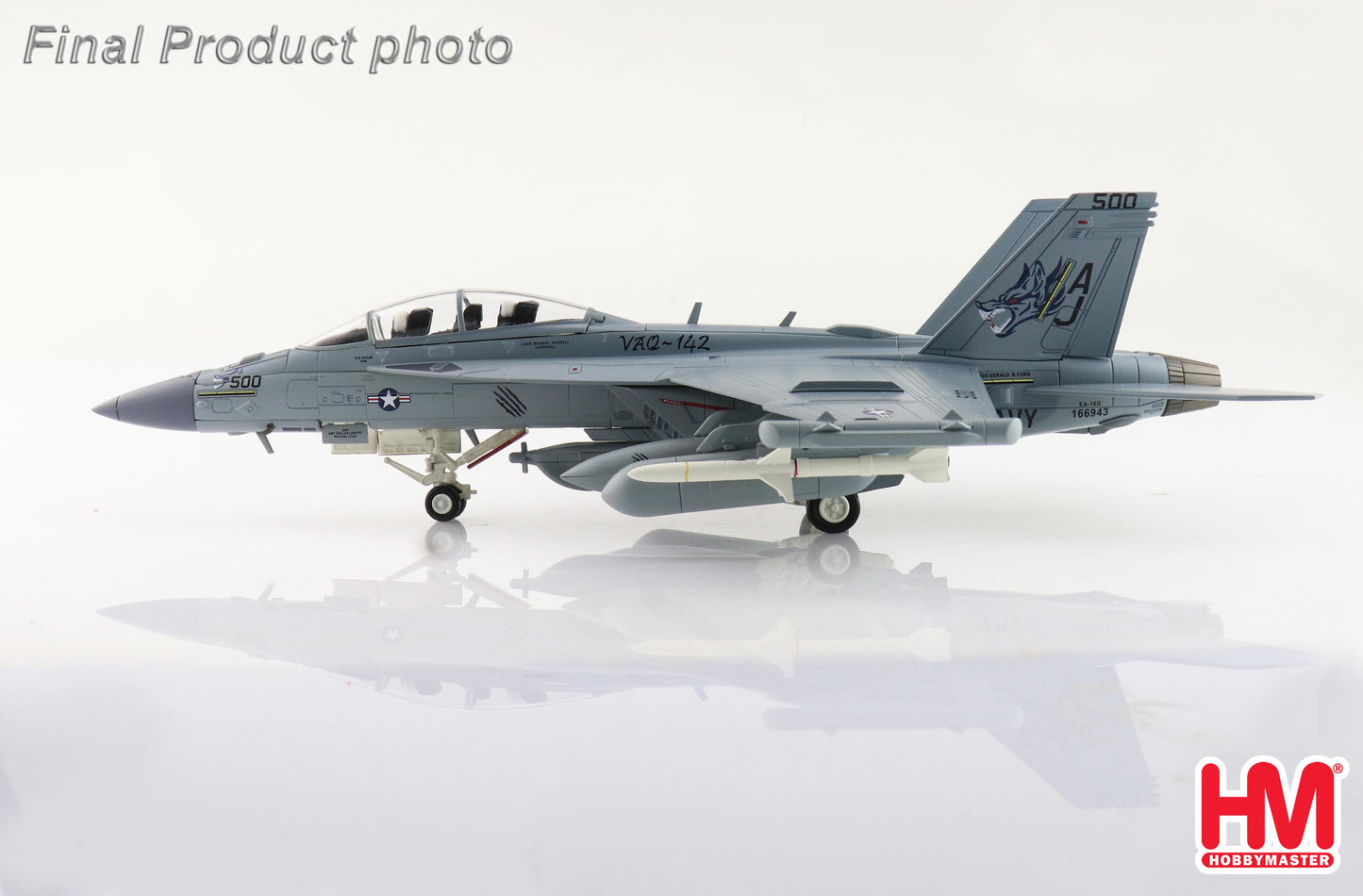 1/72 EA-18G Growler 166943 VAQ-124 USS Gerald R. Ford 2023 (with 2 x Next Generation Jammer (NGJ))