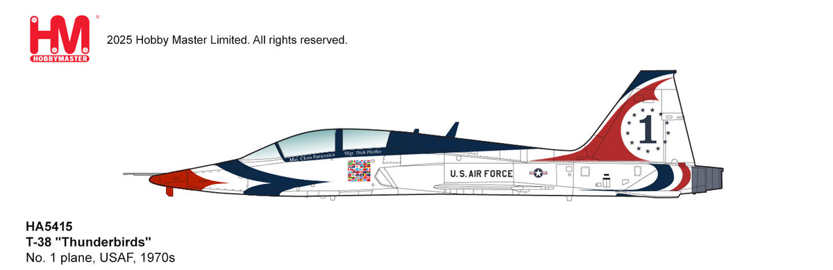 1/72 T-38 "Thunderbirds" No.1 Plane USAF 1970s