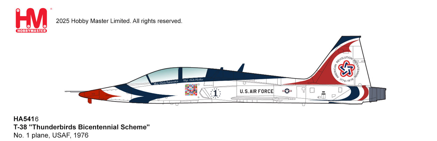 1/72 T-38 "Thunderbirds Bicentennial Scheme" No.1 Plane USAF 1976