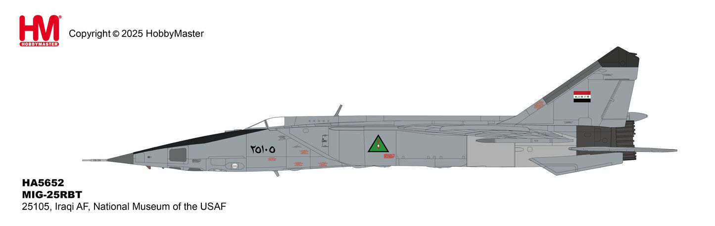 1/72 MIG-25RBT 25105 Iraqi AF National Museum of the USAF