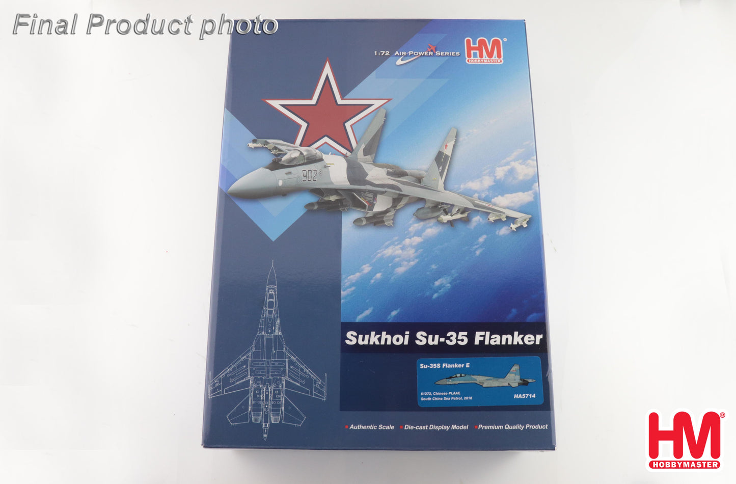 1/72 Su-35S Flanker E 61272 Chinese PLAAF South China Sea Patrol 2018